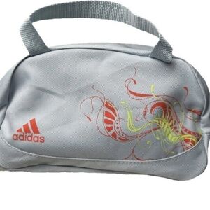 Adidas Light Gray and Red Toiletry Bag